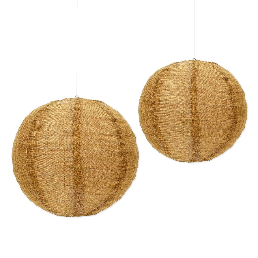 Amazon.com: Andaz Press Hanging Burlap Lanterns Decorations